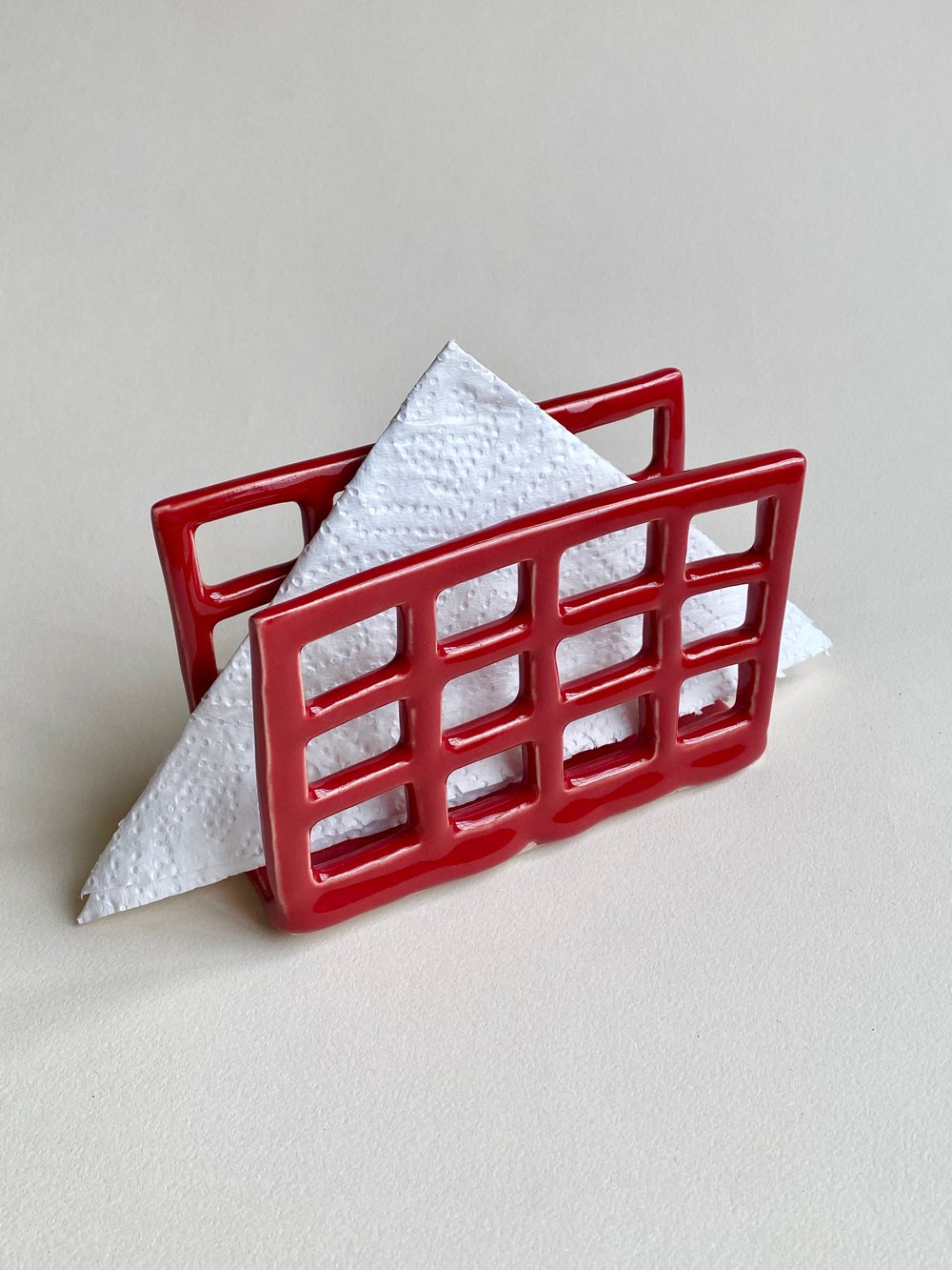 Image of Red Napkin Holder