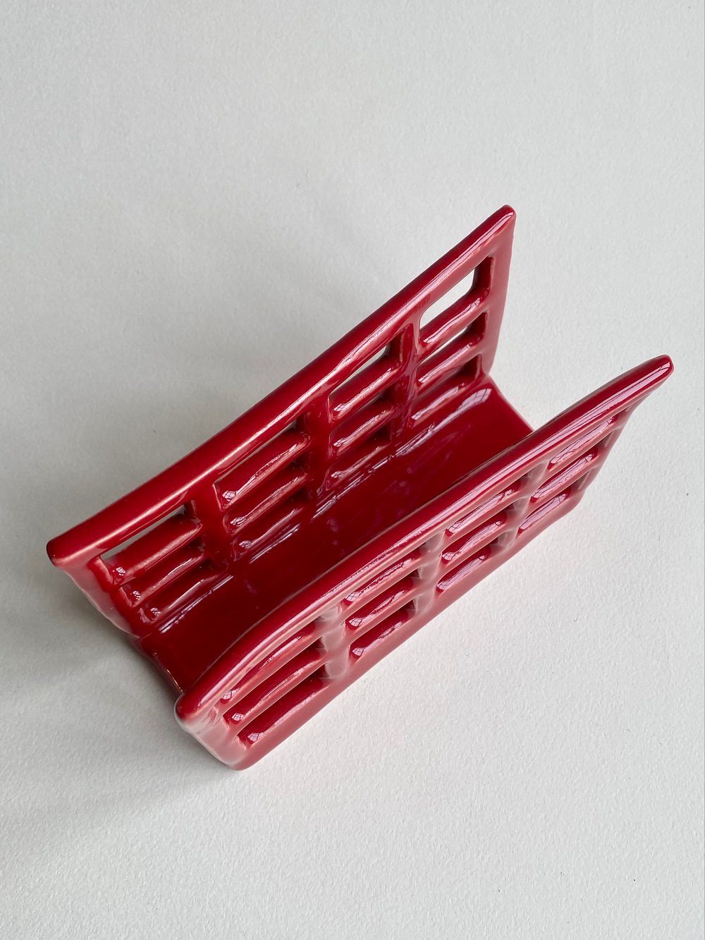 Image of Red Napkin Holder