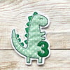 Dinosaur Birthday Badge