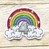 Rainbow Birthday Badge 