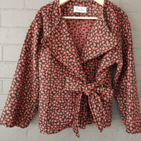 Image 2 of KylieJane Kimono jacket -rust/black
