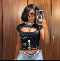 Black sexc Crop Top 