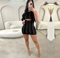 Black knitt dress 