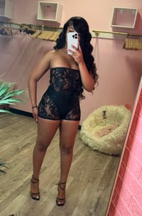 Black Lace Romper 
