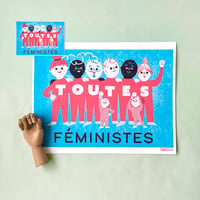 Image 1 of Carte postale /poster 30x40cm : Tout.e.s féministes