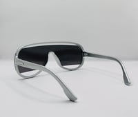 Image 3 of Silver Cutout Aviator Sunglasses 