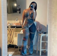 Image 2 of Sexc Strapless Jumpsuit