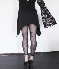 Image 2 of XL Ready to ship All Mesh leggings