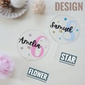 Number Cake Topper - Personalized Name and Age