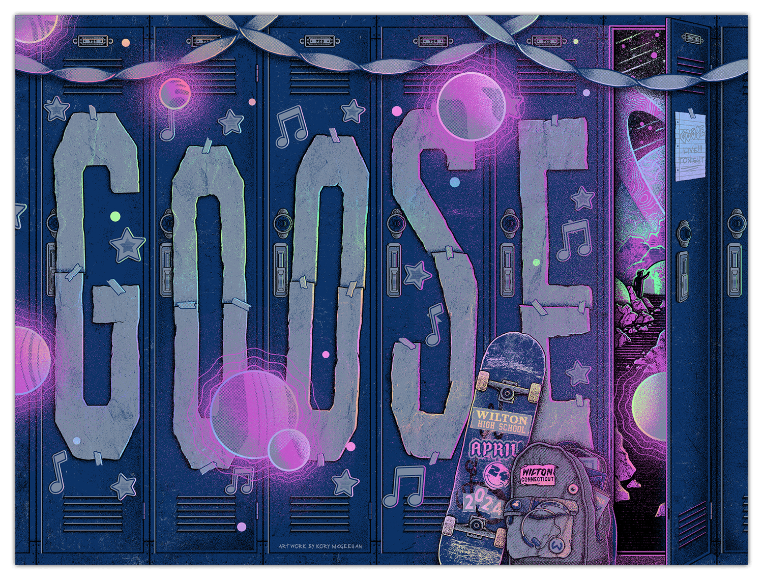Goose - 4/24/24 Wilton High School Poster - Foil