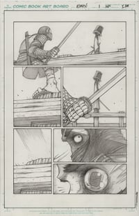 ORIGINAL PENCIL PAGE SIGNED