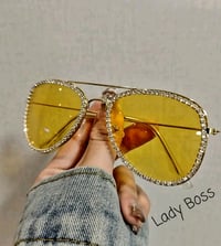 Sexy crystal rhinestones frame sunglasses 