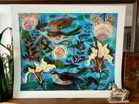 Image 1 of Birds in Blue Garden