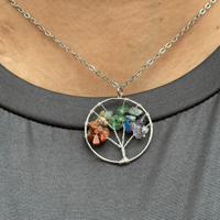 Image 3 of CHAKRA TREE NECKLACE