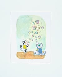 Image 4 of A7 - Les bulles - illustration originale