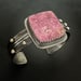 Image of Cobalto Calcite and Sterling Silver Cuff