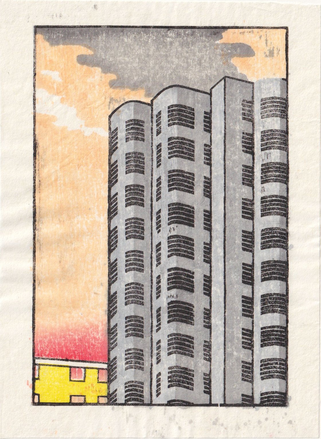 Image of Jiaozhou Road woodblock print