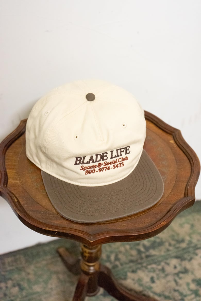 Image of BladeLife Sports and Social Club Cap - Cream / Brown
