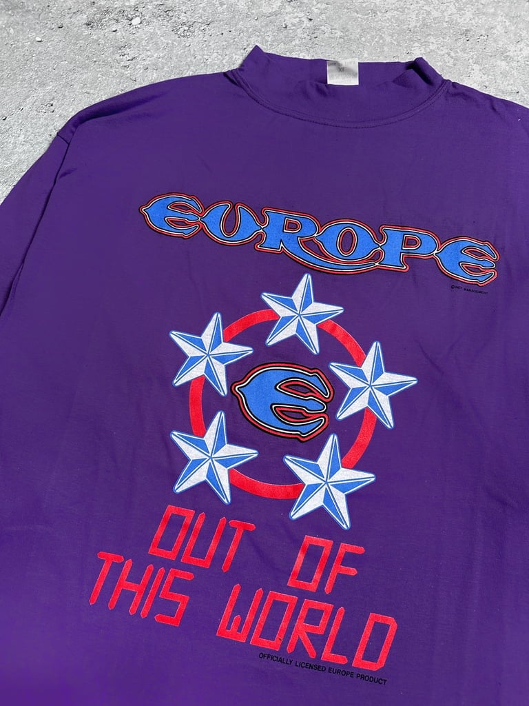 Europe 1988 ‘Out Of This World’ Purple Longsleeve 2