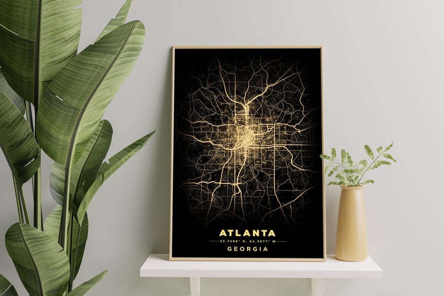 Image of Atlanta City Lights Poster