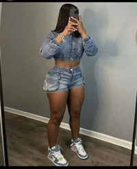 Image 2 of CARGO DENIM SET 