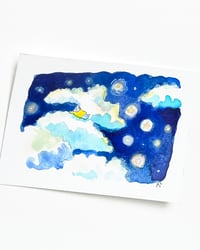 Image 3 of A7 - La chevelure de la nuit - illustration originale 
