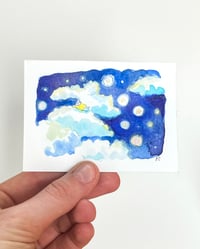 Image 4 of A7 - La chevelure de la nuit - illustration originale 