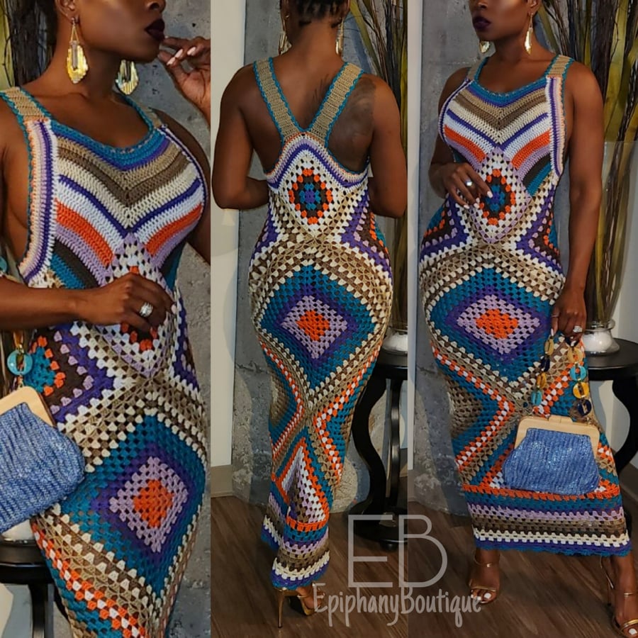 Image of 💙The Caribbean Knit Dress💜