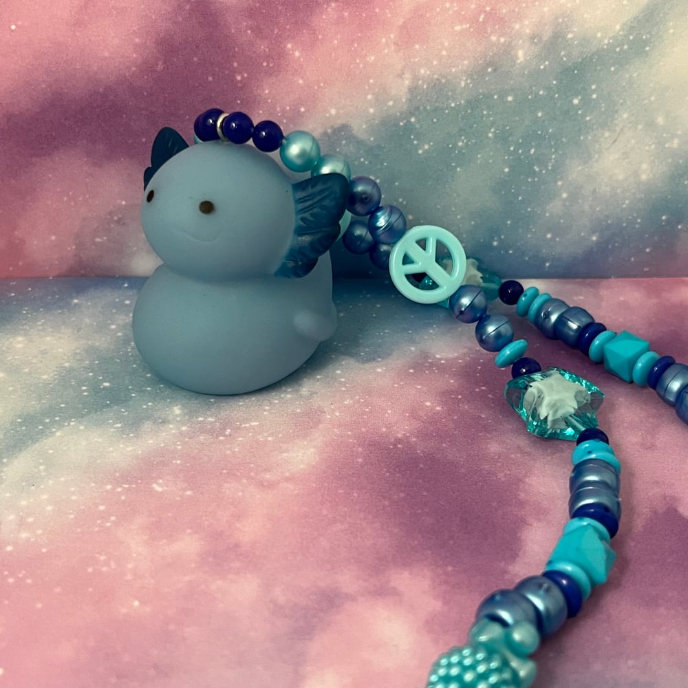 Image of Axolotl Kandi Necklace Collection Kawaii