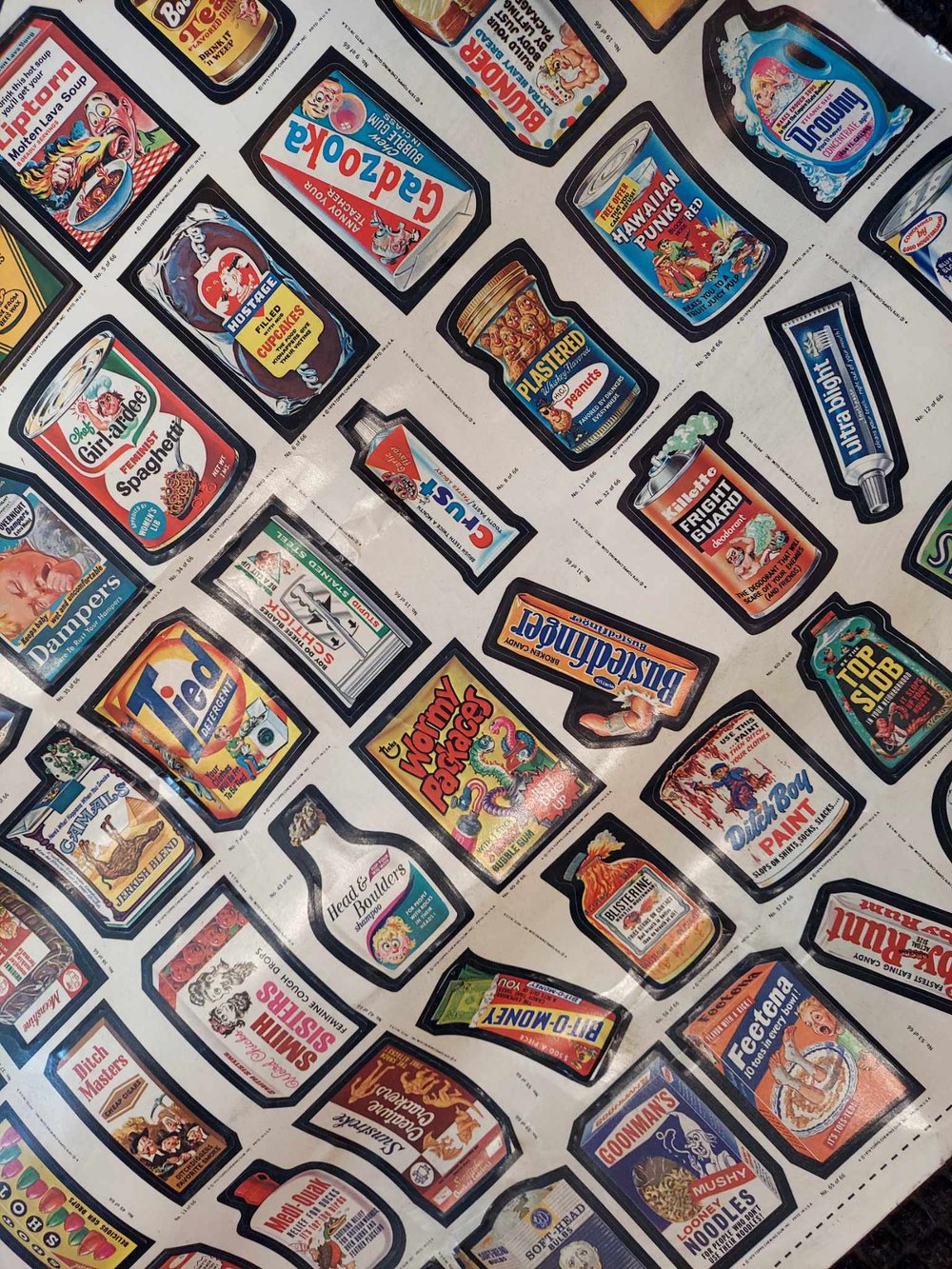 1979 Topps Wacky Packages Uncut Sheet