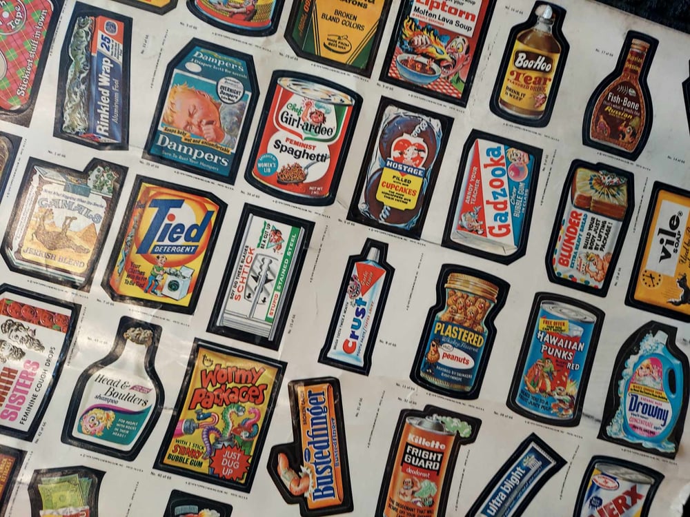 1979 Topps Wacky Packages Uncut Sheet