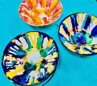 Image 2 of Sunny Coast - Alcohol Inks Workshop - Set of 3 Bowls 