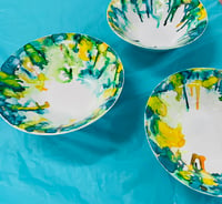 Image 3 of Sunny Coast - Alcohol Inks Workshop - Set of 3 Bowls 