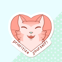 Tristar: Prioritize Yourself Sticker