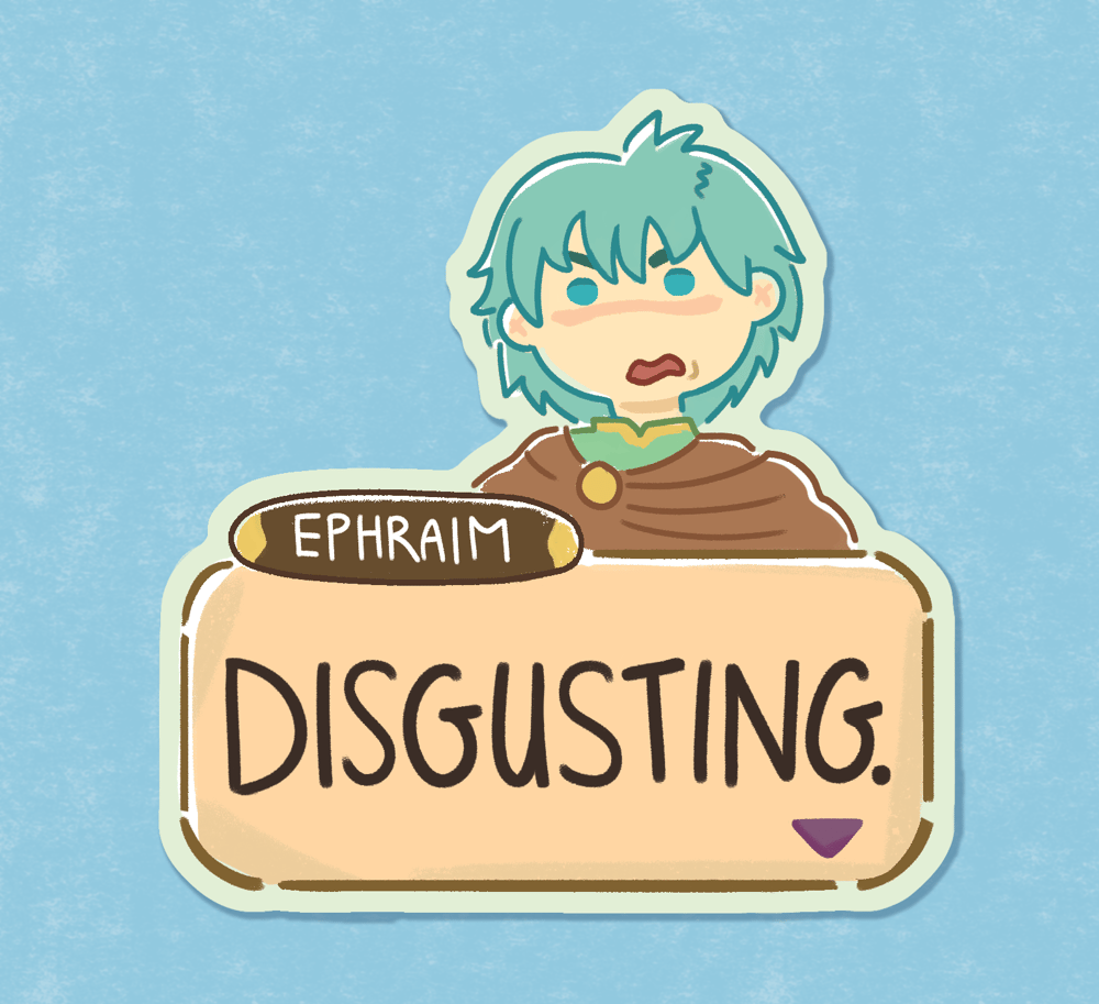 Image of Ephraim Disgusting Sticker
