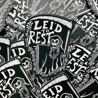 Image 1 of LEI'D TO REST 4" Flat Vinyl Sticker