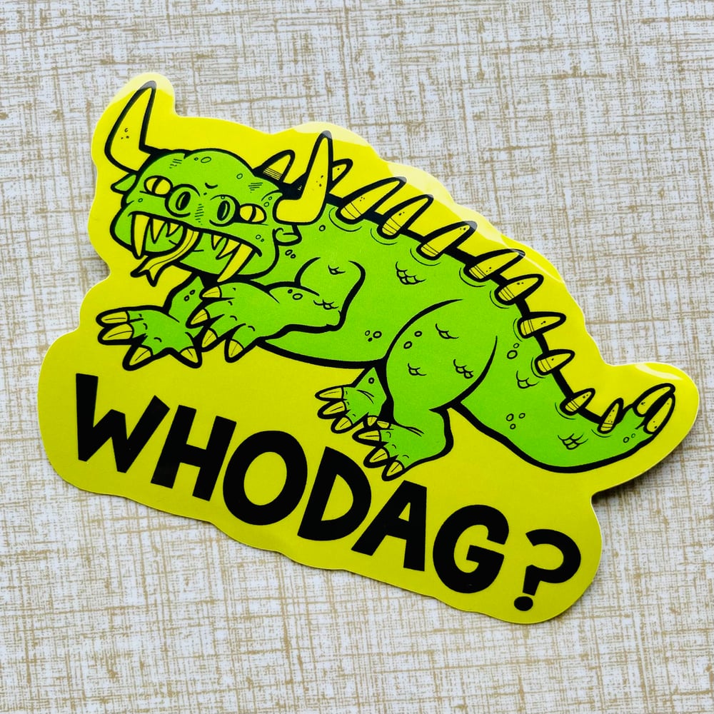WHODAG? Wisconsin Cryptid 4" Vinyl Sticker