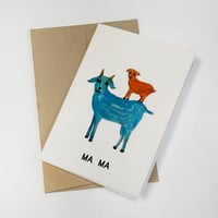 Image 1 of MA MA Goats Card