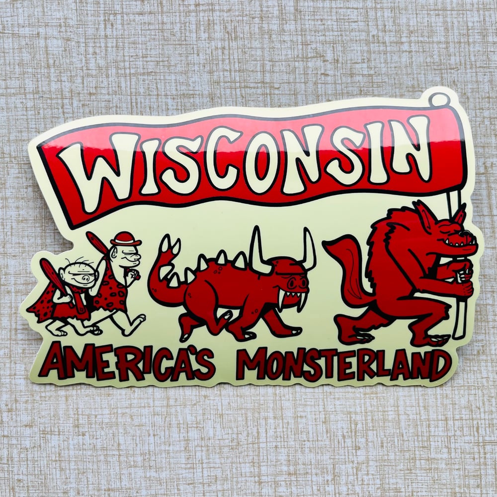 AMERICA'S MONSTERLAND 6" Wisconsin Cryptid Vinyl Bumper Sticker