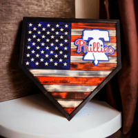 Image 8 of CUSTOM Wooden Home Plate Sign