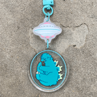 Image 4 of Godzilla + Rodan UFO Link Charms