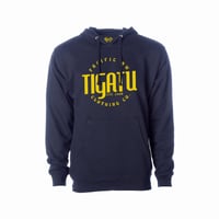 Image 1 of "Burger Joint" Men's Midweight Hoodie - Navy