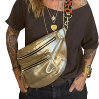 Image 5 of The Joan Crossbody Bag- Heavy Metal Leather