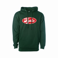 Image 1 of "Bubble" Men's Midweight Hoodie - Forest Green