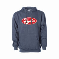 Image 1 of "Bubble" Men's Midweight Hoodie - Classic Navy Heather