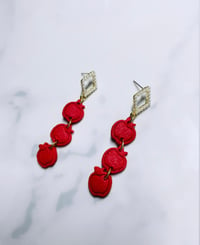Image 2 of Red Trio Apple Dangles