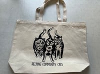 Image 2 of FCC Tote Bag “Helping Community Cats” **Very limited**