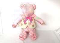Image 1 of Ditsy Floral Pink Teddy Bear