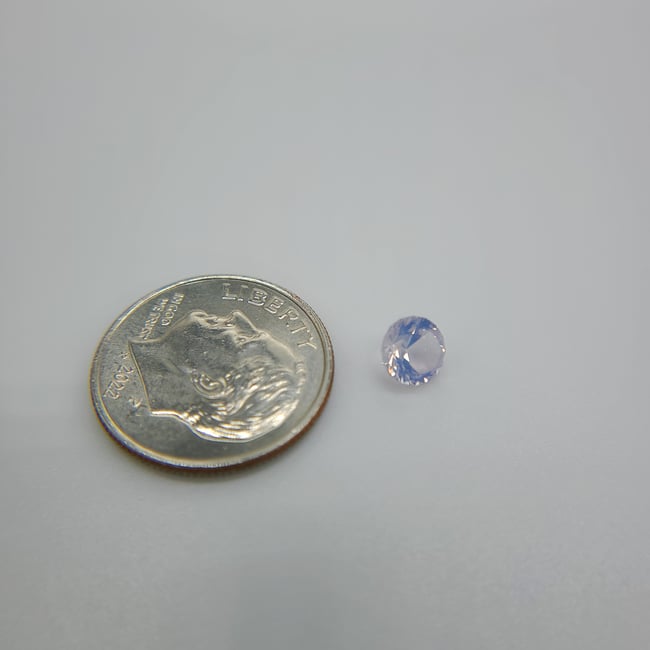 0.56ct Lavender Quartz Brilliant Round
