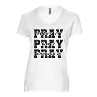 Image 3 of Pray About It Over It Through It T Shirt